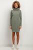 Sweatshirt dress with cowl T376 cappuccino XS