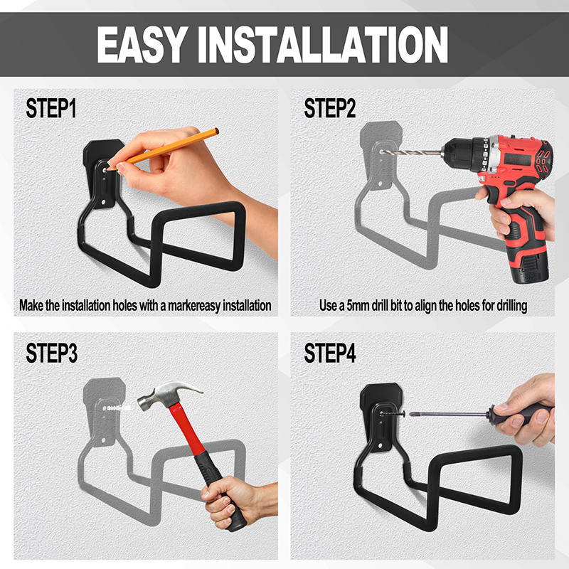 1 шт. настенный держатель для шланга для полива, железная стойка, держатель для хранения шланга для полива, рама для намотки труб, садовые принадлежности
