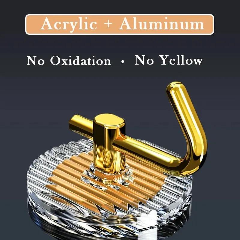 3 шт. самоклеящиеся акриловые настенные крючки водонепроницаемые крючки для полотенец для ванной комнаты душа дома организация для роскошного дизайна сильная фиксация