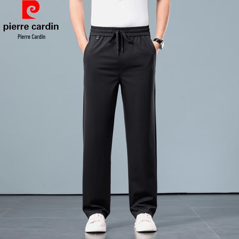 Pierre Cardin Мужские летние повседневные брюки из смесовой шелковой ткани