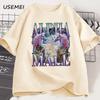 Alpha Male Unicorn Cat T-Shirt Men Ironic 90s Vintage Funny Rainbow Meme Tee Shirt Weird Cat T Shirt Casual Cotton Clothes