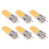 6PCS GY6.35 Bulb 5W COB Light Bulb 500lm Silicone Ceiling Lamp Bulb for Living Room