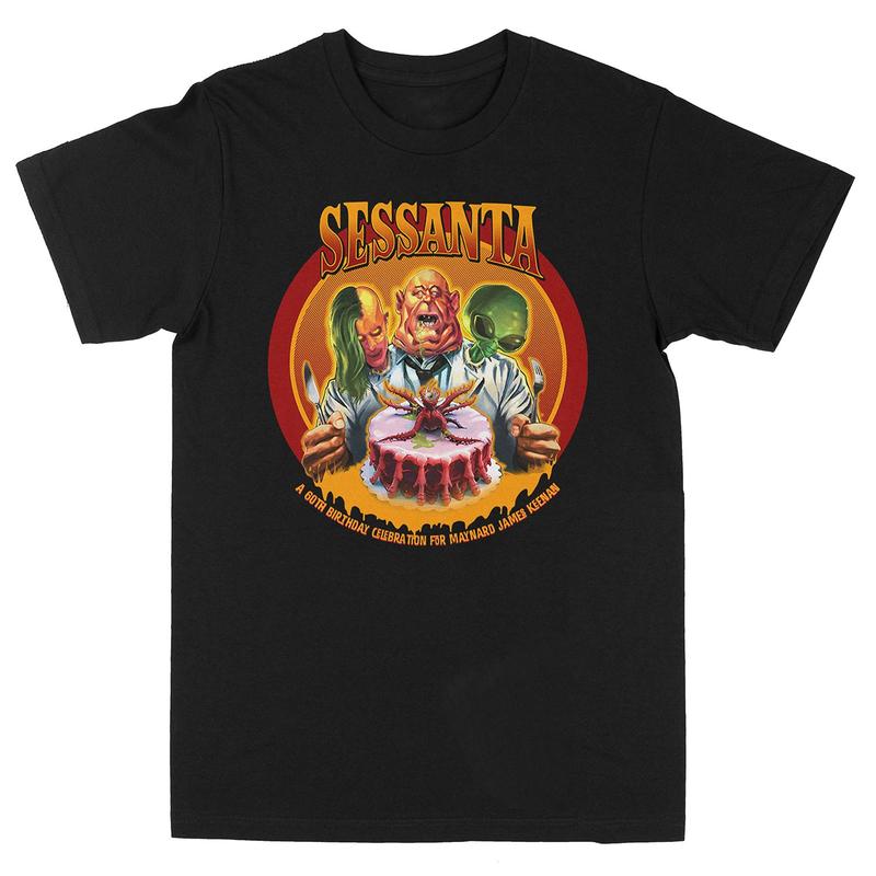 Унисекс футболка Sessanta Three Headed Tour Tee Футболка X-Large Черная футболка с принтом