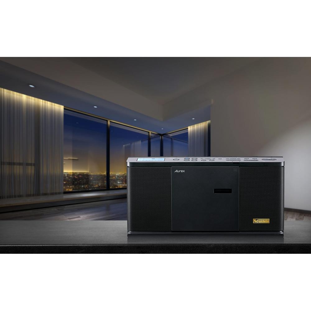 Toshiba TY-ANX1(К) Высококачественный CD-радиоприемник с функцией приема и передачи по Bluetooth Компактный тонкий неодимовый динамик Оснащен таймером сна Широкая совместимость с FM-диапазоном