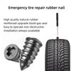 10/80PCS Motorcycle Vacuum Tyre Repair Nail Kit Car Scooter Bike Universal Tubeless Rubber Nails Tire Puncture Repair Accessorie