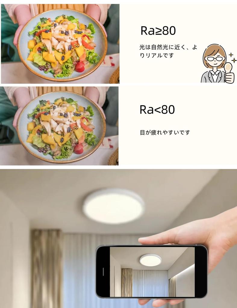 Jiaqihong5 LED Ceiling Light, Indoor, Slim, Round, 30cm, 28W, Lightweight, Stepless Dimming and Color Adjustment, Warm White and Daylight White,