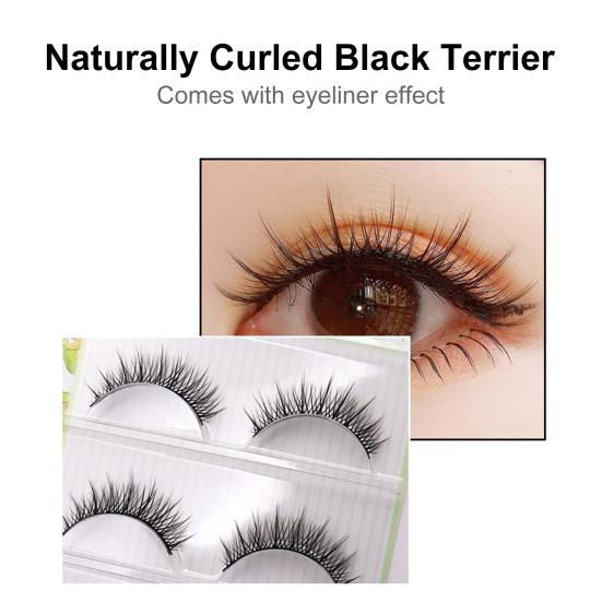 Yousheng 3 пары накладных ресниц, натуральные, удобные в носке, волокнистые перекрестные ресницы для макияжа, накладные ресницы для примерочной