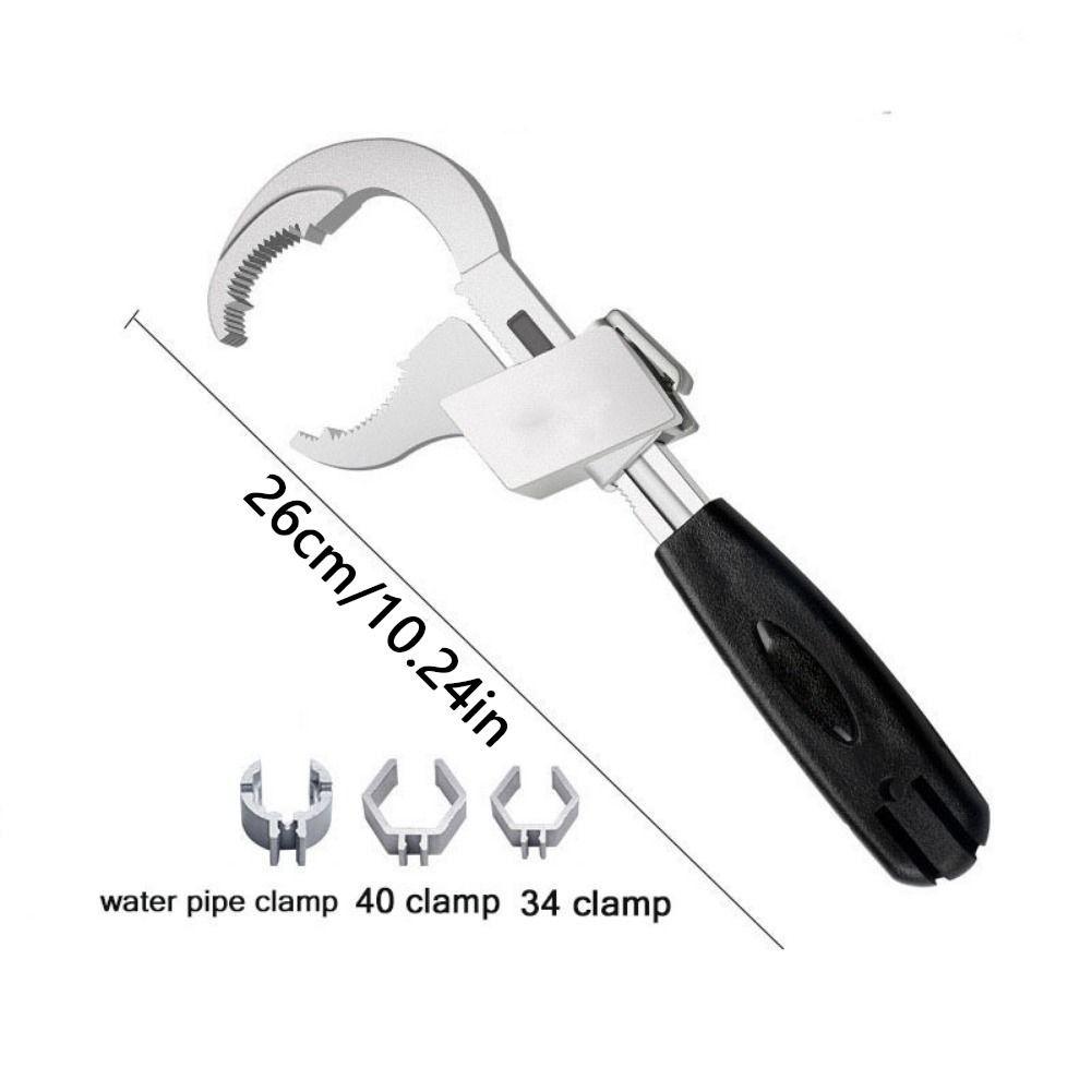 80mm Large Opening Adjustable Faucet Wrench Sink Plumbers Wrench Bathroom Plumbing Faucet