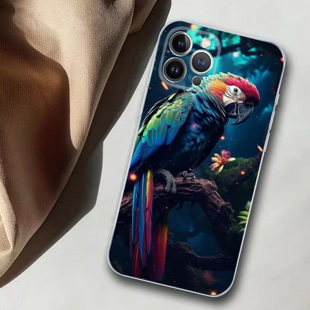 Чехол для мобильного телефона Apple iPhone15, цветной чехол для мобильного телефона Parrot, окрашенный чехол с защитой от падений, чехол для мобильного телефона Huawei с защитой от падений.