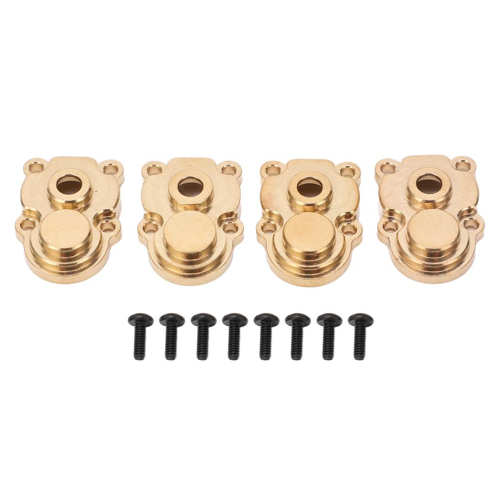 4Pcs RC Knuckle Cover Brass High Strength Rust Resistant RC Axle Gear Cover for FMS 1 24 FCX24 RC Crawler Gold