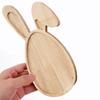 Wooden Rabbit Serving Tray Animal Charcuterie Platters Novelty Appetizer Platter