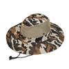 Outdoor Fishing Wide Brim Breathable Camouflage Sun Protection Hiking Cap Bucket Hat Sun Visor Hat