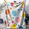 Colorful Vectors Throw Soft Flannel AC Blanket Lightweight Summer Nap Throw Cozy  Blanket for Sofa Bed Travel Home