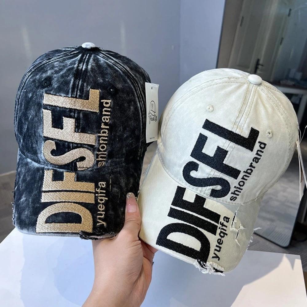 Letter Embroidered Men Women Baseball Cap Broken Style Peaked Cap Fashion Sun Hat Four Seasons