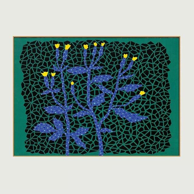 Яёи Кусама Фиолетовая тыква Холст Искусство Печать Картина маслом на холсте Настенная живопись Домашний офис Спальня Украшение Настенные картины Без рамки