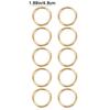 10Pcs Gold Metal Napkin Ring Minimalist Style Napkin Holder Glossy Serviette Buckles  Weddings