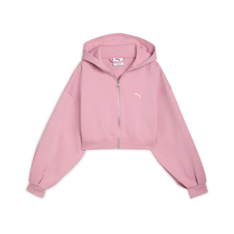 Puma Ess Wardrobe Укороченная куртка на молнии Винтажная Свободная Удобная Короткая с капюшоном с длинным рукавом Женские куртки 635073-65