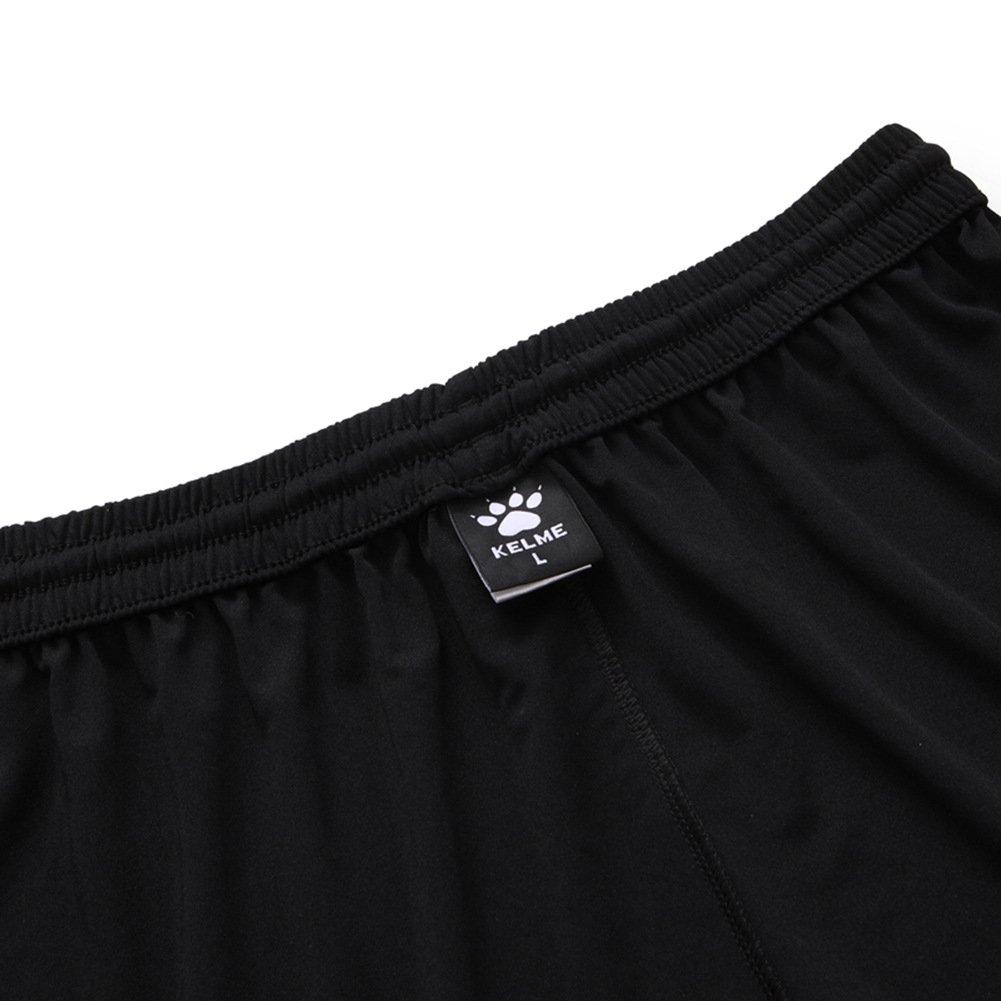 Мужские игровые футбольные шорты Kelme, средней длины, быстросохнущие тренировочные шорты (Синий, Размер M)