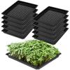 10 шт. лотков для выращивания растений без отверстий, многоразовый лоток для цветочных горшков бонсай, поддон для размножения семян, почва