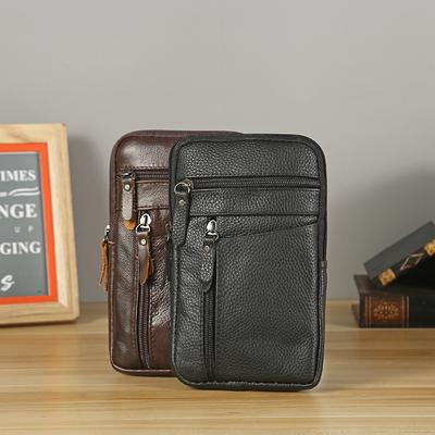 1 шт. Портативная мужская сумка для телефона из натуральной кожи, для улицы, 1 шт. Дорожная поясная сумка, наплечные сумки