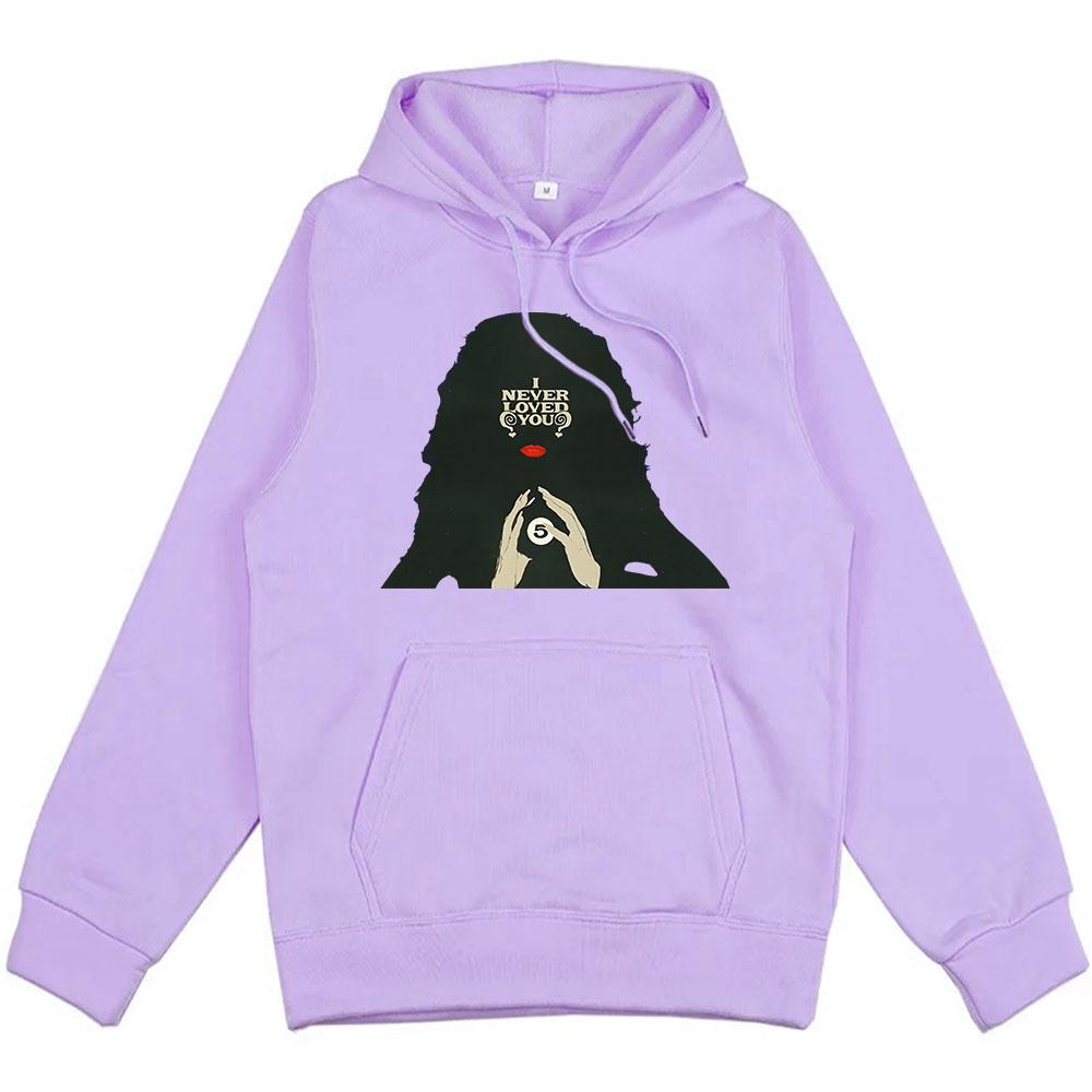 Мужская уличная одежда Певица Холзи Толстовки I Never Loved You Хип-хоп унисекс Зимние толстовки Sudaderas Hombre Пуловеры с капюшоном Мужские