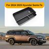 Для 2025 2025 Hyundai Santa Fe Органайзер центральной консоли Хранение в подлокотнике Органайзер нижней консоли Лоток для хранения Подстаканники