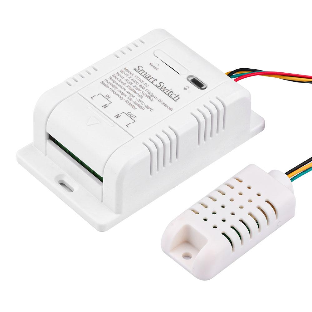 eWeLink Smart TH16 Switch Temperature and Humidity Switch Monitoring WiFi Switch Wireless Control for Alexa Google Home