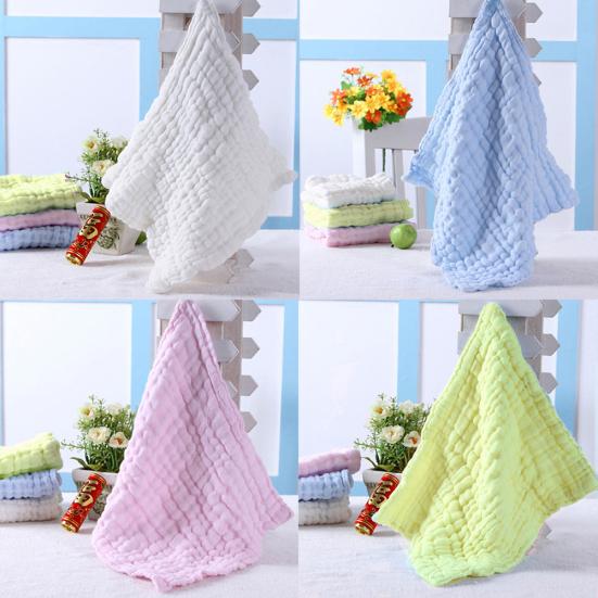 Soft Cotton Baby Infant Newborn Bathing Towel Washcloth Feeding Wipe Cloth