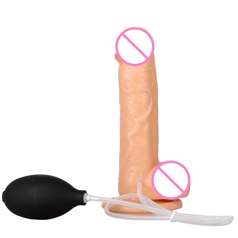 Water Spray Simulation Penis Female Climax Jet Imitation Ejaculation Masturbation Device PVC Dildo Sexy Adult Sex Product