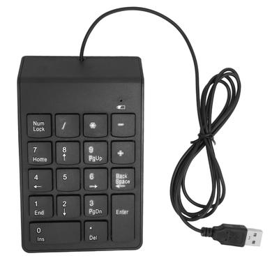 Цифровая клавиатура 18 клавиш USB2.0 Plug and Play Эргономичный дизайн Портативный размер Нескользящая подкладка Широкая совместимость USB Numpad