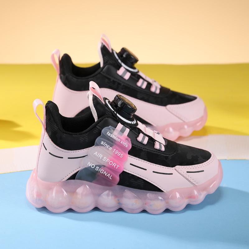 Водонепроницаемые кожаные спортивные ботинки для мальчиков - Стиль Зима 2025, для детей среднего и старшего возраста, стильные беговые кроссовки.