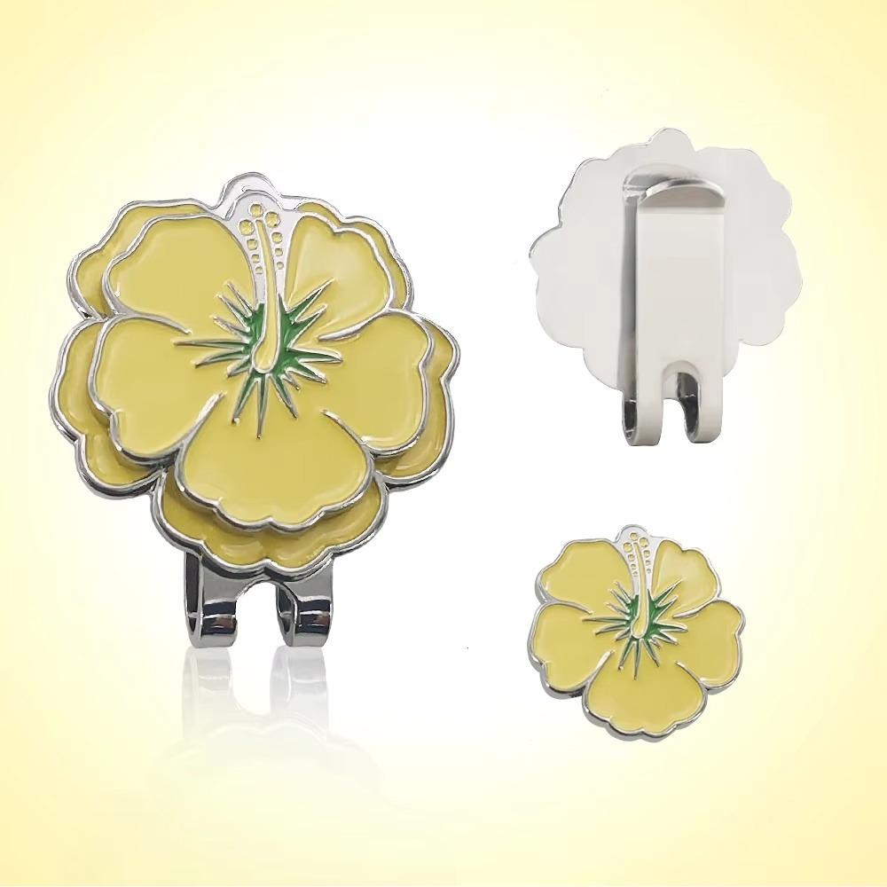 Flower Shaped Golf Ball Mark Magnetic Golf Hat Marker Sports Cap Golf Cap Clip Women Girls