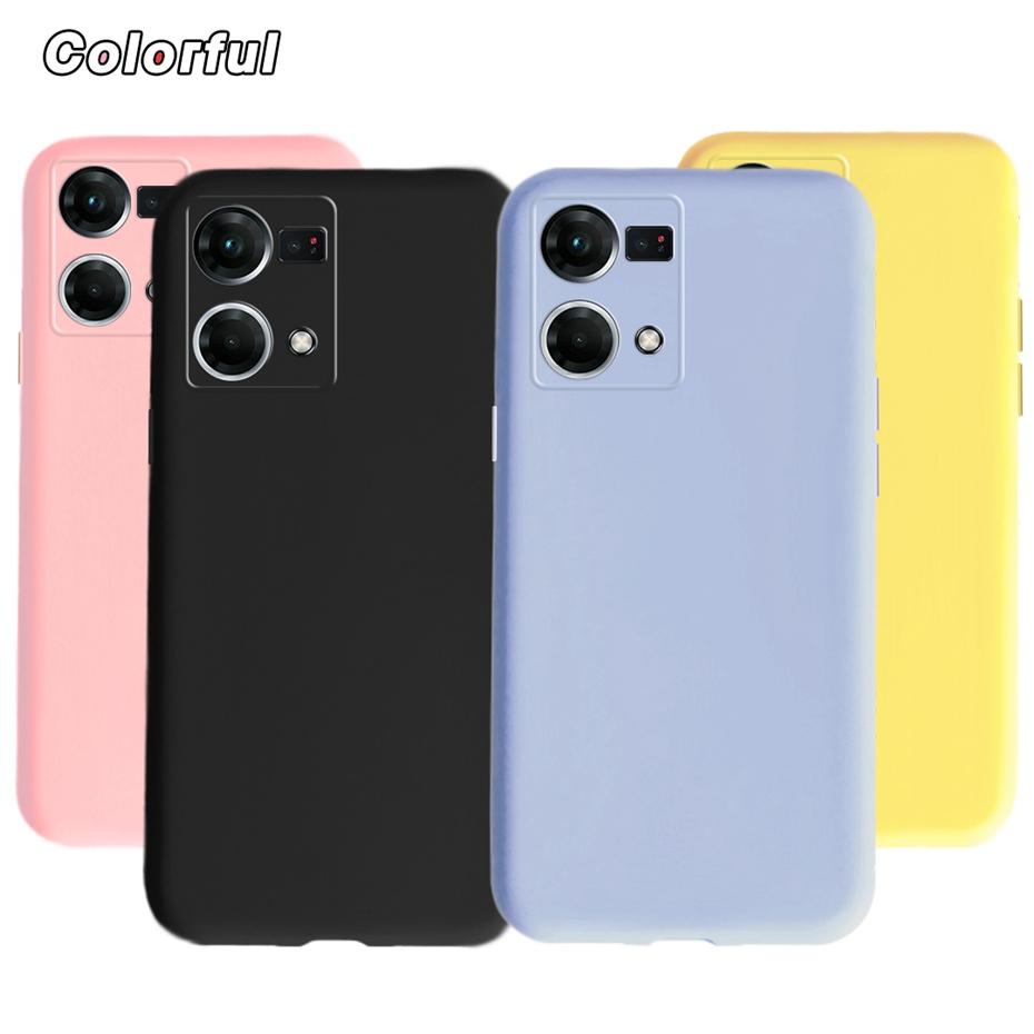For Oppo Reno7 Case CPH2363 Liquid Silicone Soft Protective Shell Cover For Oppo Reno7 4G Reno 7 Cases 6.43" Phone Fundas