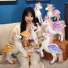 Милая кукла-ангел, имитация лошади, плюшевая игрушка, кукла-единорог, детская успокаивающая тряпичная кукла, подарок на день рождения для девочки
