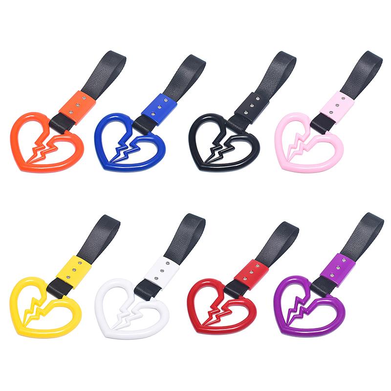 Кольцо Tsurikawa, ручка японского метро, поезда, автобуса, автомобиля, симпатичная ручка в виде разбитого сердца, ремешок для руки, предупреждающее кольцо для заднего переднего бампера