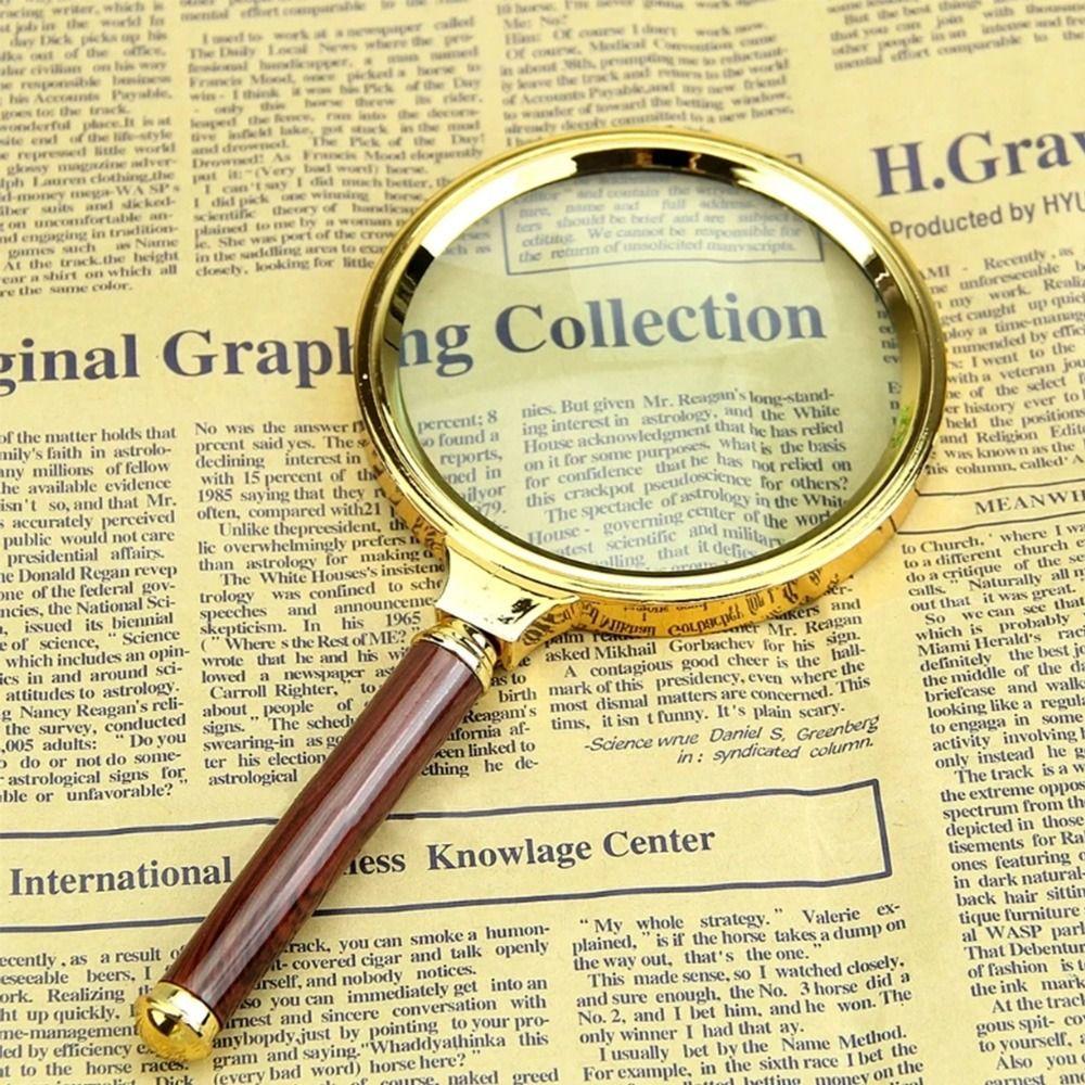 Portable HD 10X Handheld Reading Jewelry Magnifiers Magnifying Glass Lens Microscope