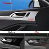 Tonlinker внутренняя дверная ручка/чехол для чаши, наклейки для Volkswagen Jetta MK7-20, Стайлинг автомобиля, 4 шт., металлические наклейки на крышку