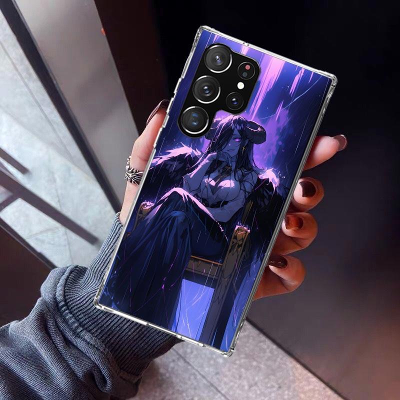 Чехол для телефона с принтом Аниме Албедо Повелитель для Samsung Galaxy S26 S25 Edge S24 S23 Ultra S22 Plus S21 FE S20 + Мягкий чехол Fundas Gal