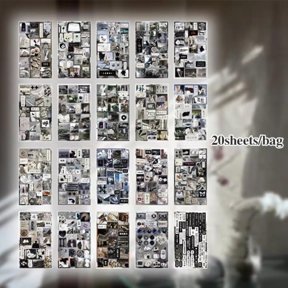 20 листов/штук Ручной скрапбук Декоративные наклейки Наклейка для блокнота Детский подарок Школьные канцелярские товары