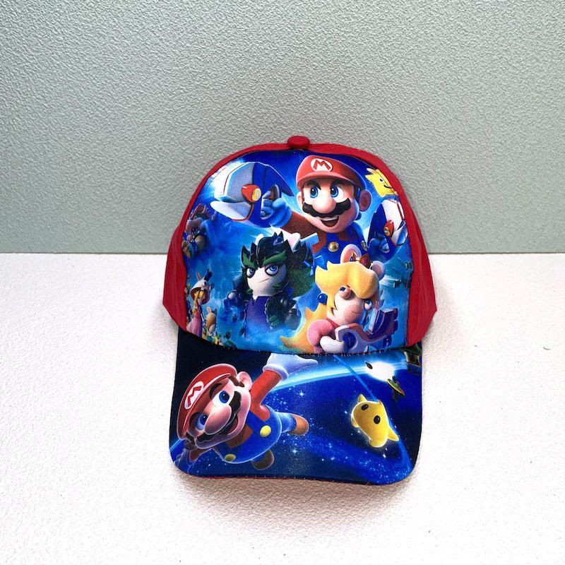 Мультяшная бейсболка Супер Марио, регулируемая солнцезащитная шляпа для детей и взрослых