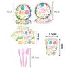 Plastic Bunny Dinnerware Dessert Container Disposable Plates  Party Supplies