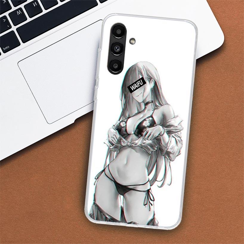 Sugoi Senpai аниме Waifu сексуальная девушка чехол для телефона для Samsung Galaxy A51 A71 A50 A70 A40 A30 A20E A10 A41 A31 A21S A11 A01 A6 A8 + A