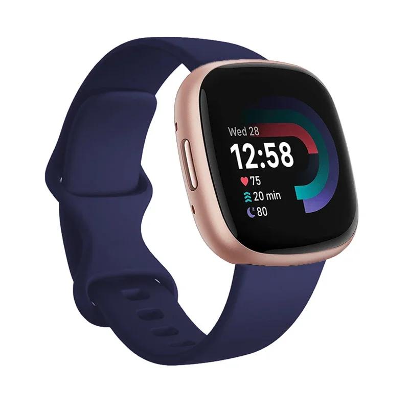 Спортивный ремешок для Fitbit Versa 3, ремешок для смарт-часов, аксессуары для браслета, ремешки для часов, мягкий силиконовый браслет для Fitbit Sense Versa3