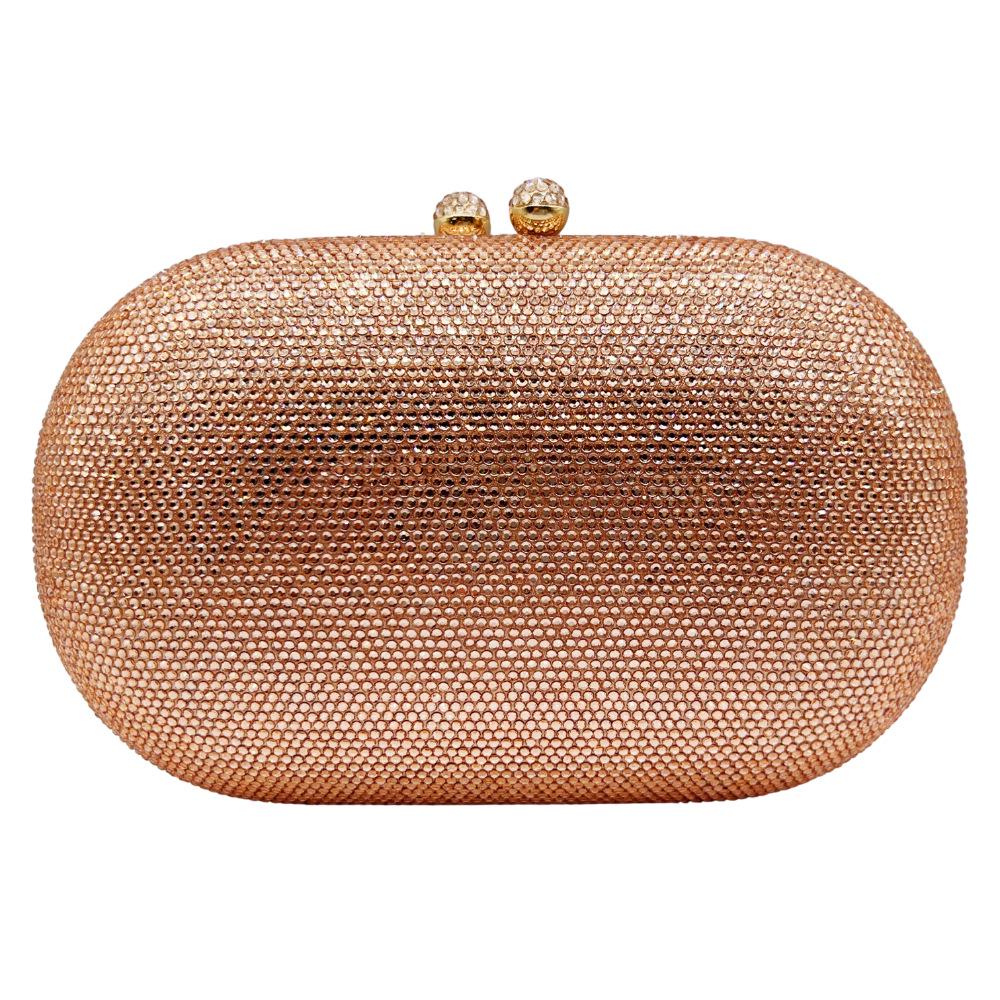 Клатч со стразами в наличии: Однотонная вечерняя сумка с бриллиантами