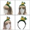 Hawaiian Tropical Fruit Theme Headpiece Vacation Hairhoop with Glittering Powder for Party Enthusiasts and Summer Lover