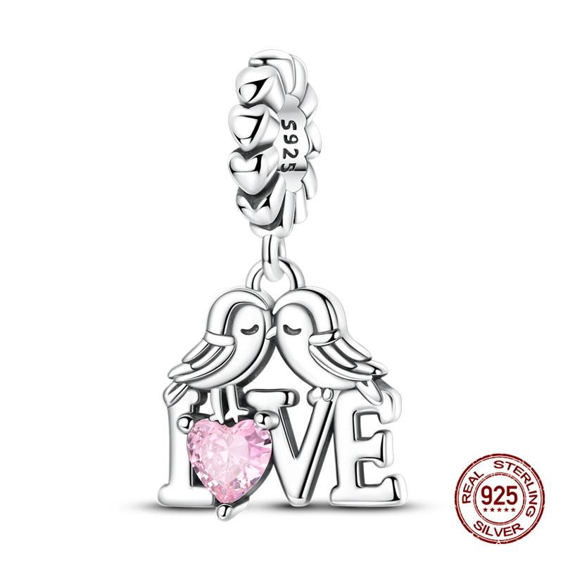 Original Charm Copper Valentine'S Day Special Edition Charms Bead Fits 3Mm Original Bracelet For Women Diy Jewelry Gifts New