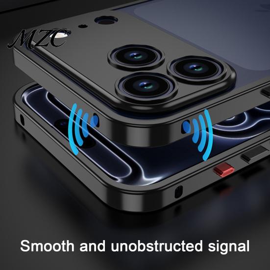 Scratch Resistant Camera Shield Metal Case for IPhone 18 Pro And Max, Slim Thin Magnetic Shockproof Bumper Cooling Frame with Detachable Lens