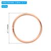1.4 Inch To 3.1 Inch Dream Catcher Rings, 6Pcs Metal Macrame Wreath, Rose Gold