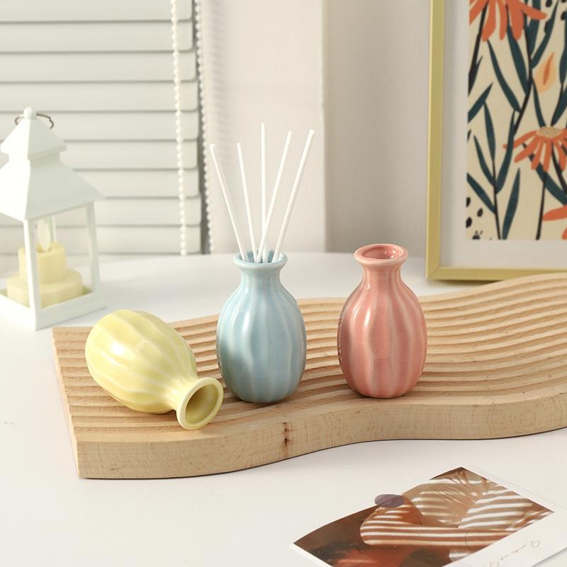 Мини Керамическая Ваза для Цветов Эстетичные Вазы для Гидропонных Растений Горшок для Цветочной Композиции Декор Комнаты Скандинавский Домашний Настольный Орнамент Флореро