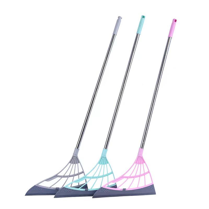 Retractable Silicone Broom: Hair-Free, Wet & Dry Dual-Use Magic Sweeper